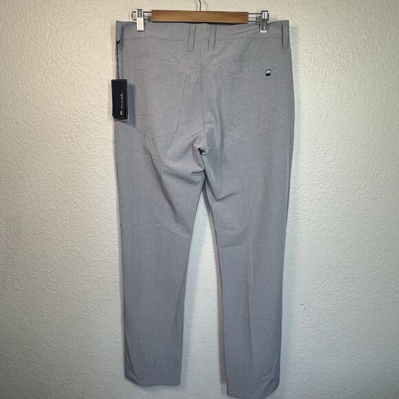 Travis Mathew Pants Men 33x32 Gray Beckladdium Golf Lightweight Outdoor Active - Picture 2 of 9